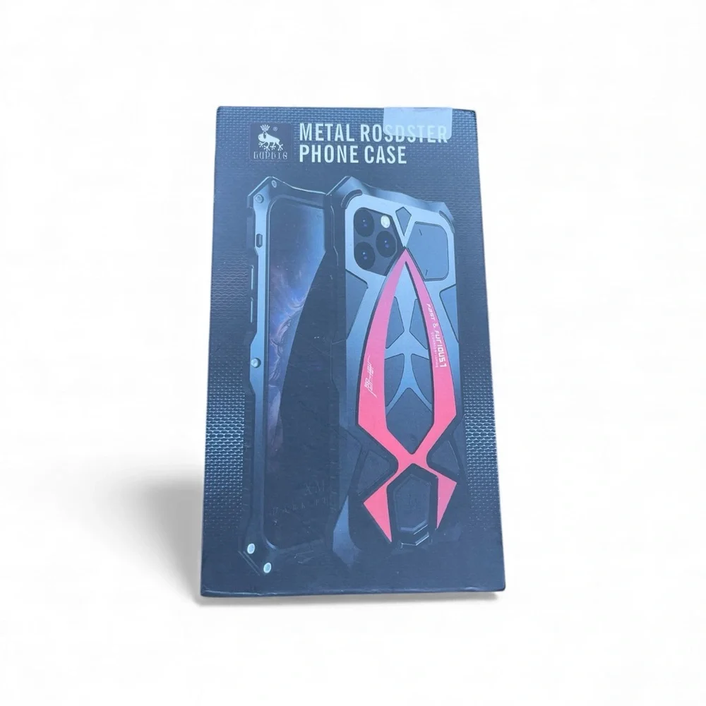 Black & Red Metal Phone Case— iPhone 13Pro Max